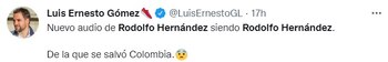 Luis Ernestó Gómez criticó a