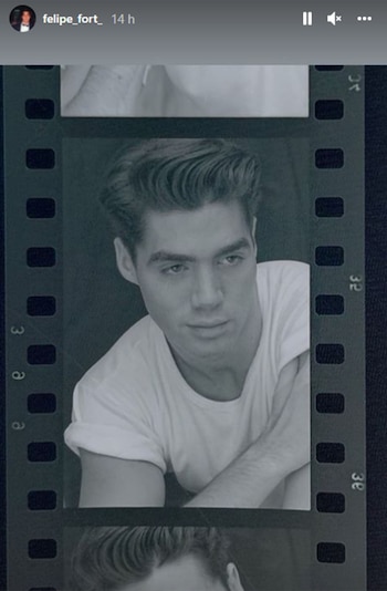 Felipe compartió una foto retro