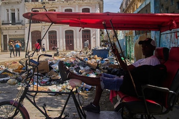 Acumulación de basura en Cuba
