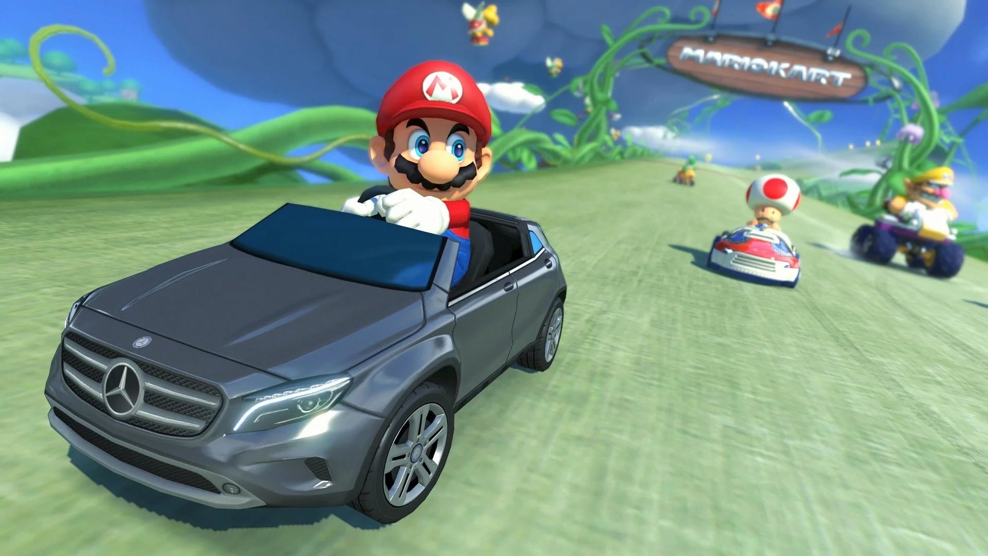 La actualización mejora la resolución de imagen y reduce las cargas. Mario Kart 8, de Nintendo.