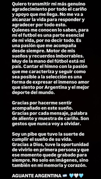 posteo hincha himno argentino cabo verde