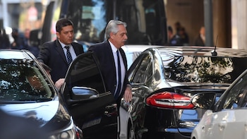 Alberto Fernández visitó a la