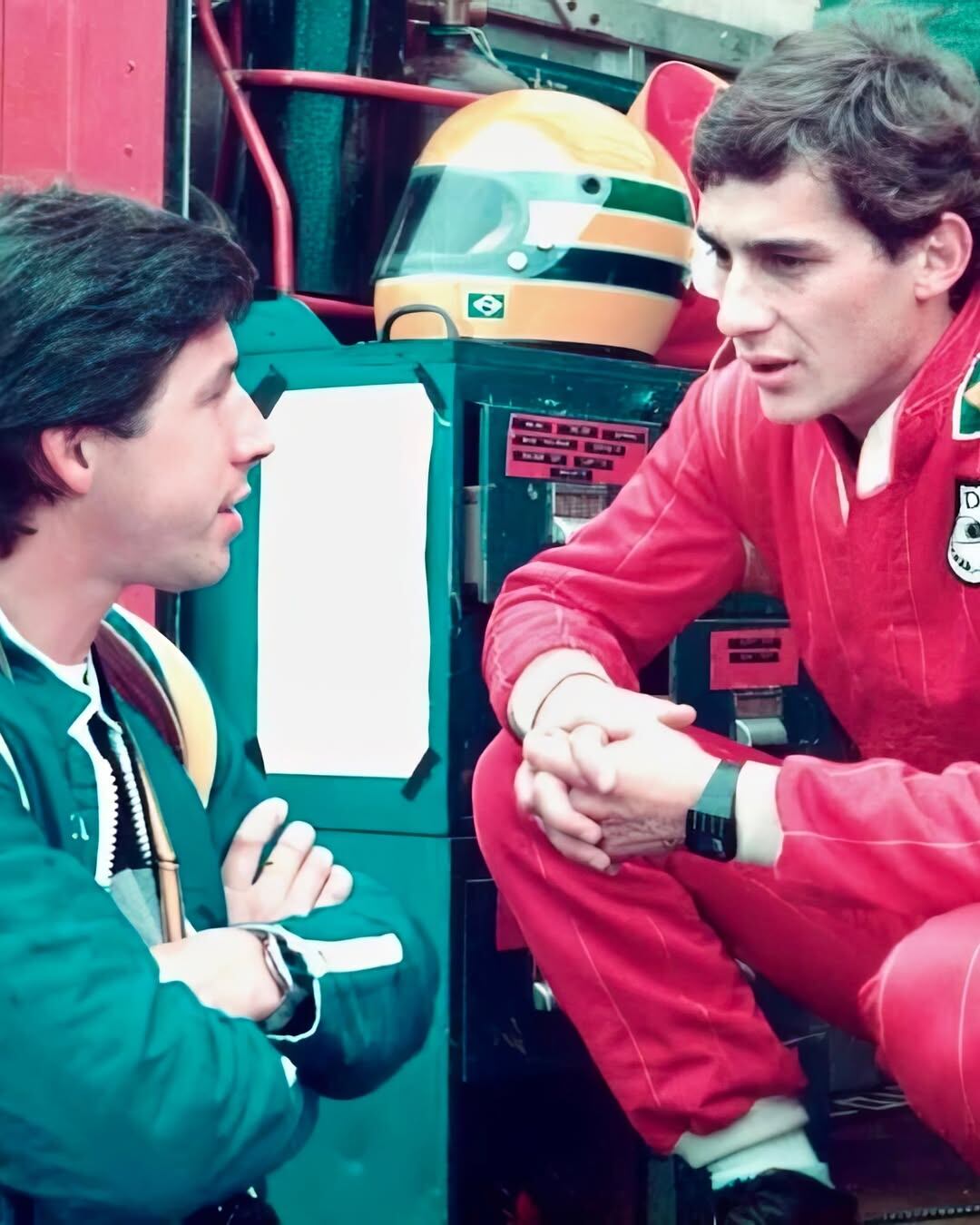 Sutton también hizo de representante de Senna en sus primeros años (Crédito: Instagram @keithsuttonf1)