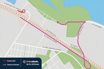 Cortes totales en la Autopista Illia y Cantilo este fin de semana, con desvíos por Figueroa Alcorta y Del Libertador