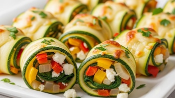 Receta de rollitos de calabacín