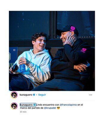 El mensaje de Aguero en