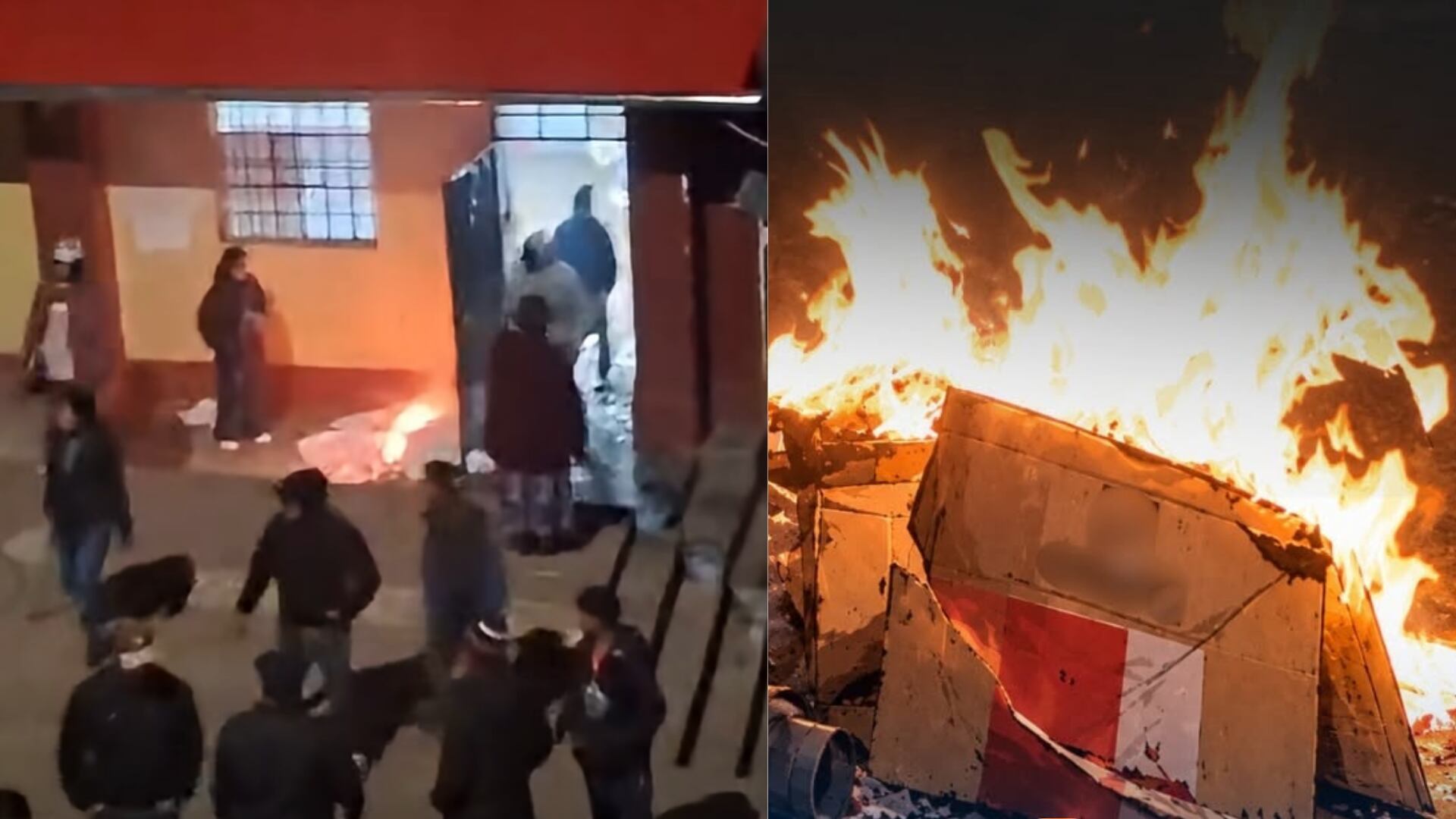 Grupo irrumpió en local de votación en Huánuco e intentó llevarse actas y ánforas: un policía terminó herido