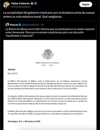 El mensaje que emitió el