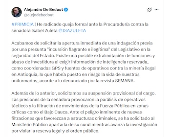 El concejal Alejandro de Bedout