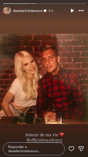 Daniela Christiansson y Maxi Lopez,