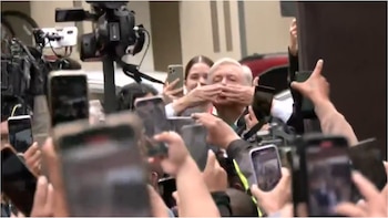 Así salió el expresidente de