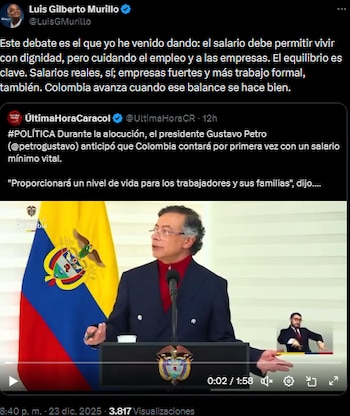 Luis Gilberto Murillo contestó al