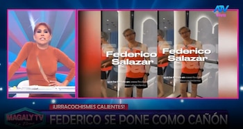 Magaly Medina se burla de la rutina de ejercicios de Federico Salazar: “Está oxidado”. Captura: Magaly TV La Firme.