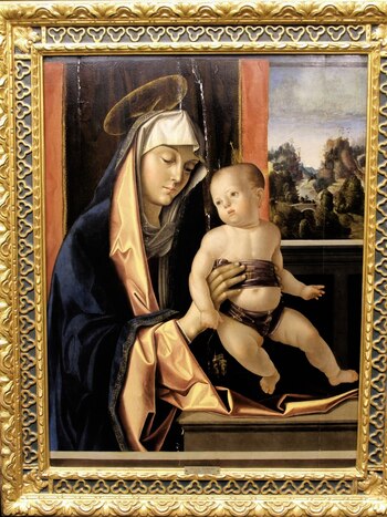 El cuadro “Madonna con el