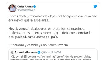 Congresistas Verdes rechazan trino de Uribe que habla de comunistas y “verdosos”