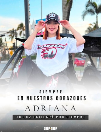 Así despidió Drop Shop a la influencer (Ig/_adrianaggc)