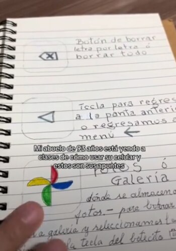 Hombre de 93 años aprende