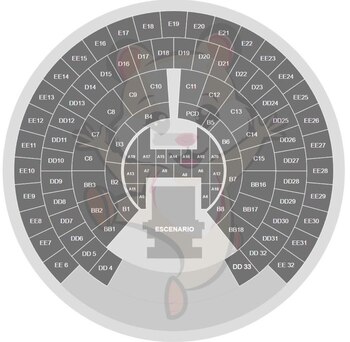 Mapa filtrado del evento de