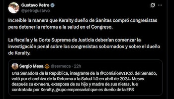 Gustavo Petro - crédito @petrogustavo/X