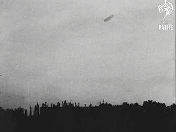 Un dirigible alemán sobre el