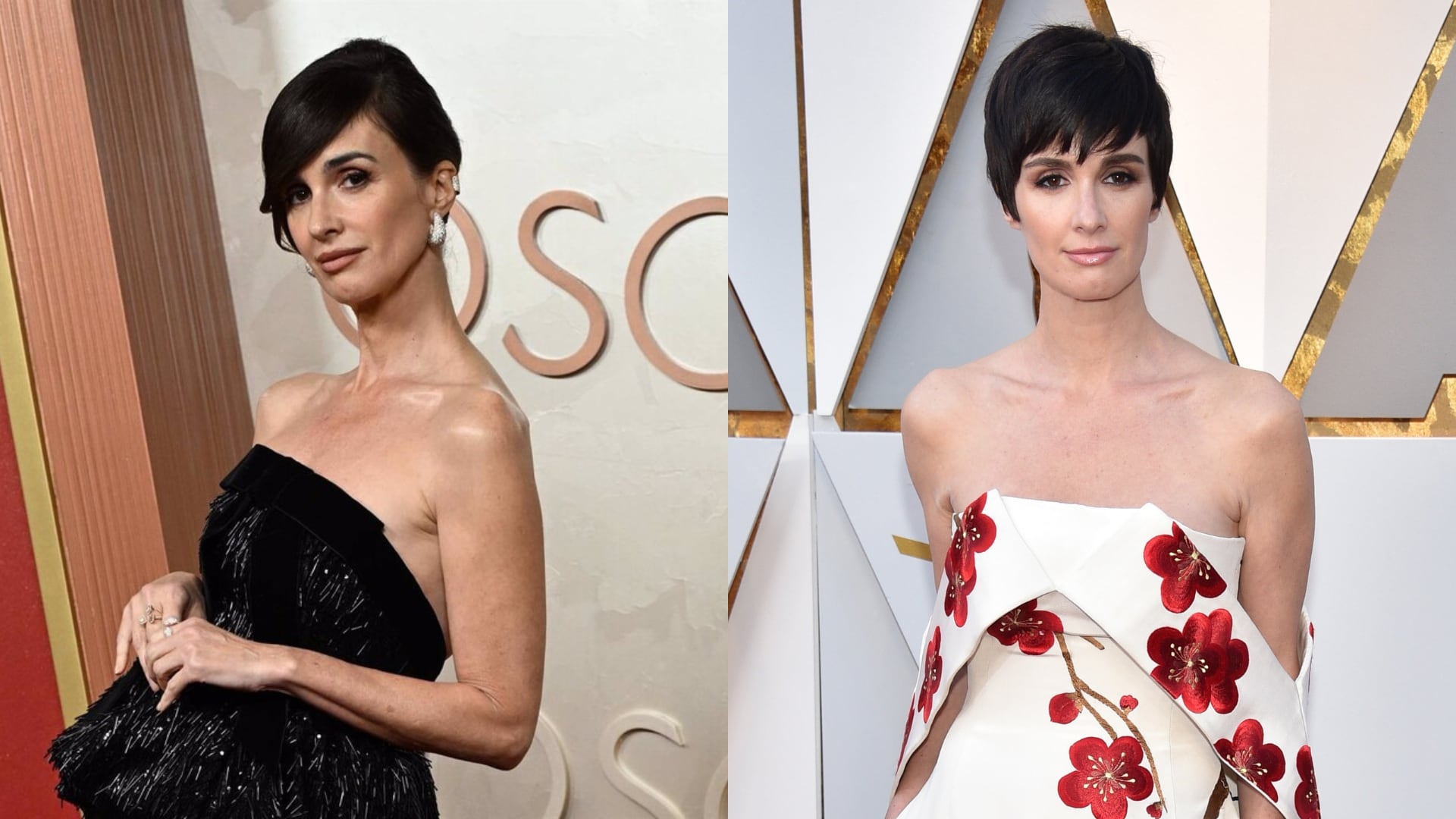 Paz Vega en los Oscar 2025 y 2018 (Europa Press / Shutterstock)