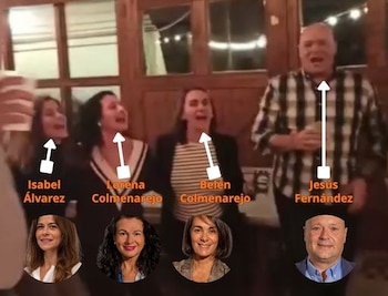 Los cuatro concejales de Colmenar