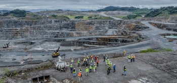La mina de cobre de First Quantum, ubicada en Donoso, provincia de Colón, fue cerrada en noviembre de 2023. (MiAmbiente)