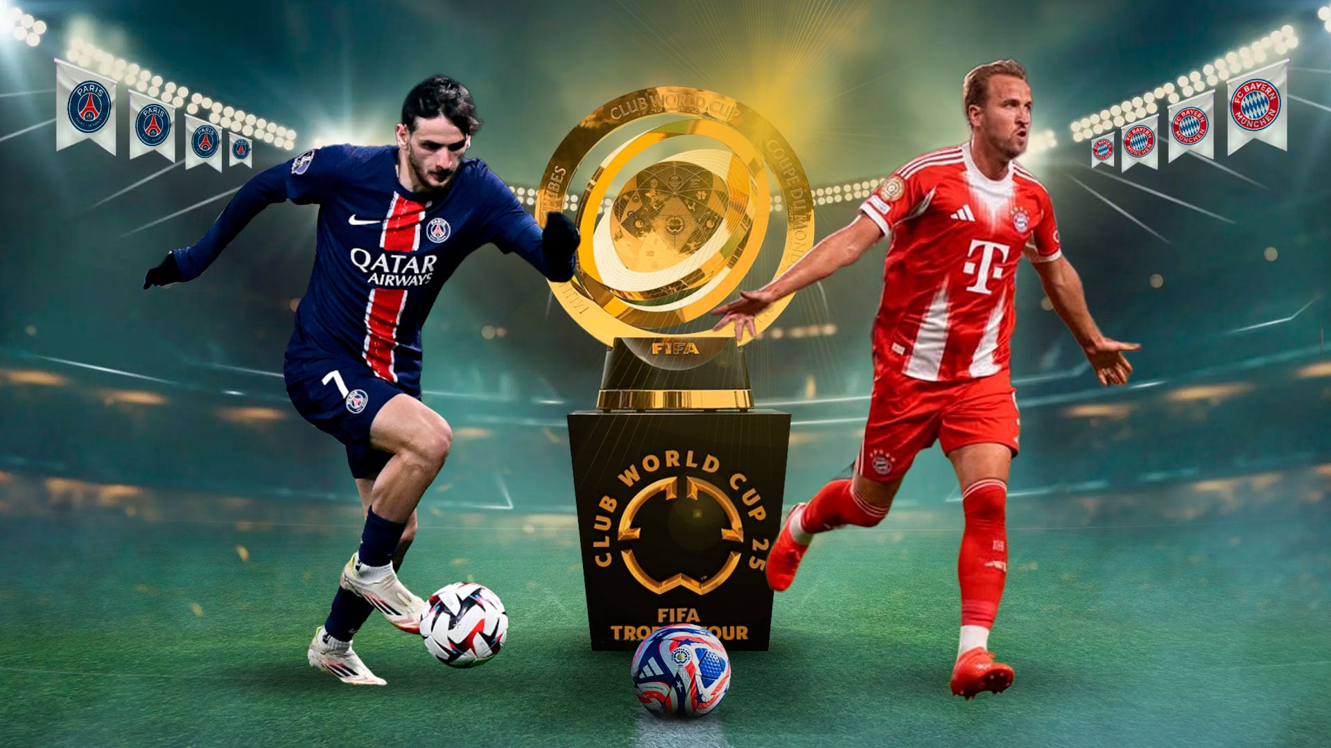 PSG y Bayern Múnich definirán a uno de los cuatro semifinalistas del torneo - crédito Jesús Avilés / Infobae