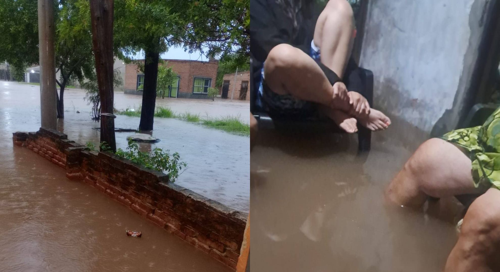 Varios barrios quedaron bajo el agua (Facebook: Chaco Impenetrable)