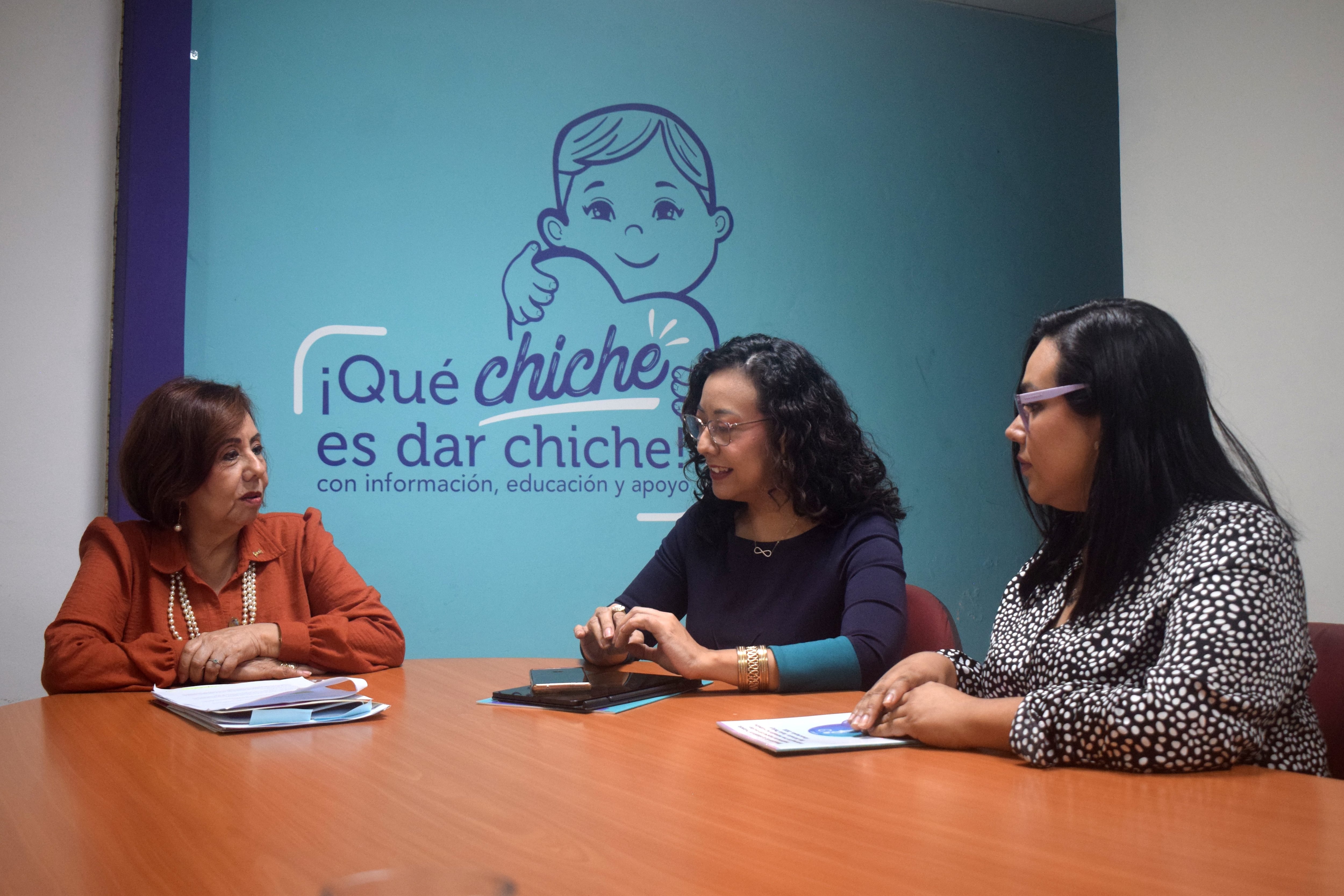 Especialistas de Calma, entidad de lactancia materna. (Infobae Centroamérica/Jessica García)