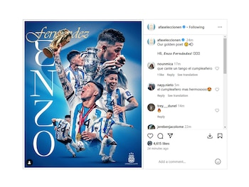 El posteo de la cuenta