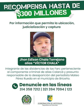 Las autoridades señalan a las disidencias de Calarcá como las responsables del brutal acto - crédito @SeguridadAnt / X