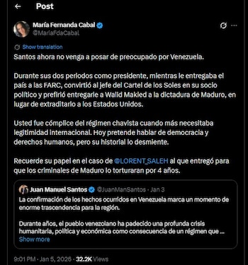 María Fernanda Cabal contestó al
