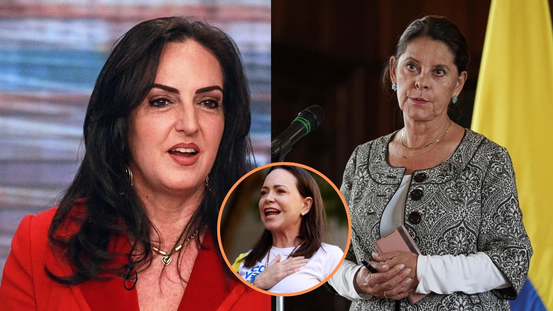 La senadora Cabal destacó el valor de Machado como símbolo de esperanza para la paz regional, mientras que Ramírez enfatizó que el mayor logro sería ver a Venezuela recuperar su libertad - crédito Montaje Infobae