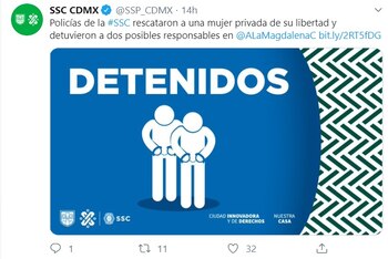 (Foto: Twitter SSP_CDMX)