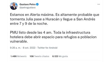 Petro / Twitter