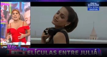 Magaly Medina critica a Marcelo Tinelli por no defender a Milett Figueroa. (Captura: Magaly TV La Firme)