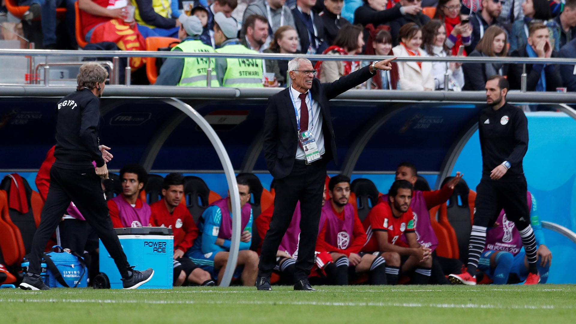 Héctor Cúper dirigió a la selección de Egipto en el Mundial 2018 tras salir subcampeón de la Copa Africana 2017. - créditos: REUTERS/Andrew Couldridge