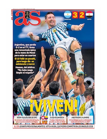 Victoria selección argentina portadas mundo