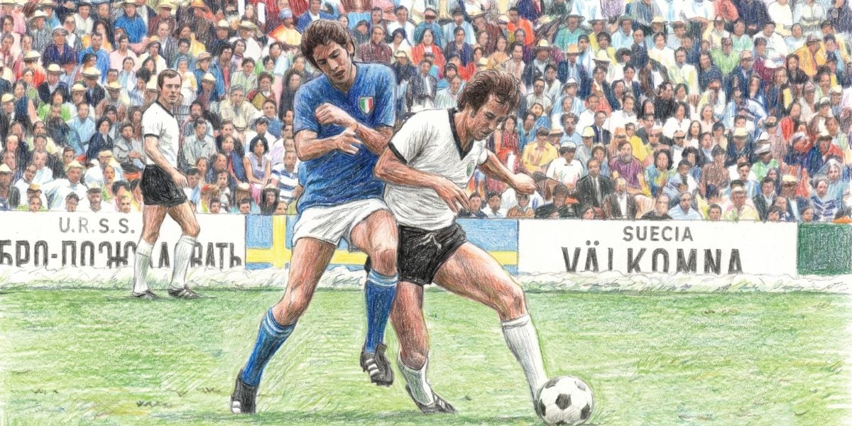 El Partido del Siglo en 1970 entre Italia y Alemania Occidental entregó una prórroga épica de cinco goles, con Beckenbauer jugando lesionado (Imagen Ilustrativa Infobae)
