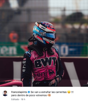 El posteo del piloto pilarense