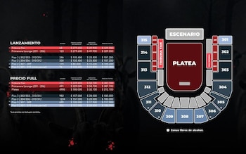 El concierto de Kris R será para mayores de edad, salvo algunas tribunas para mayores de 12 años en zonas libres de alcohol, y varios sectores tendrán visibilidad restringida por el montaje - crédito cortesía Breakfast Live