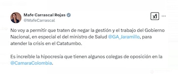 Mafe Carrascal insistió en que