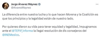 El diputado Jorge Álvarez Máynez