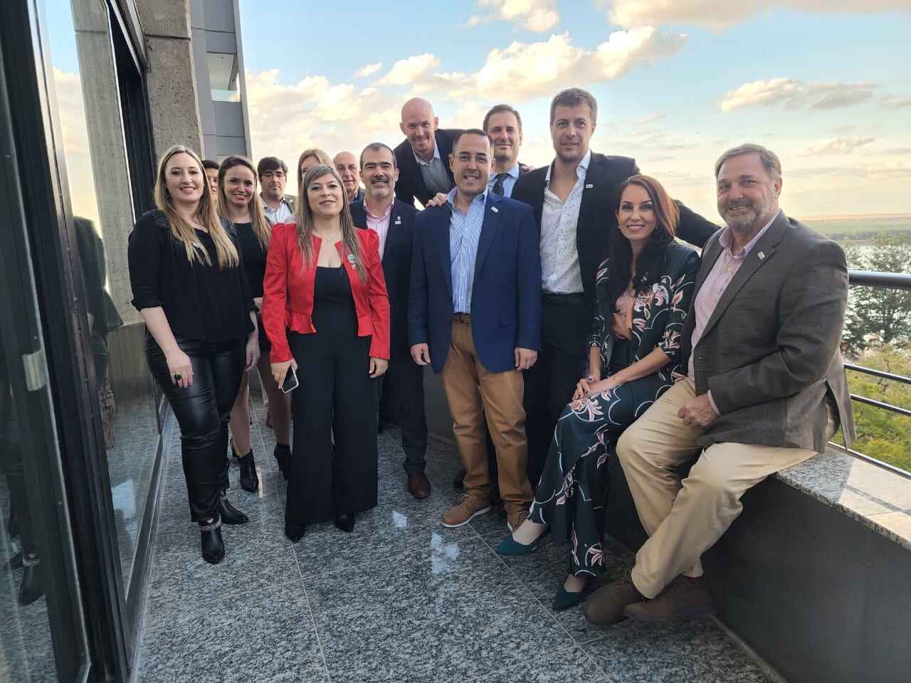 Ignacio Dos Reis y otros miembros del Movimiento Empresarial Anti Bloqueos (MEAB)