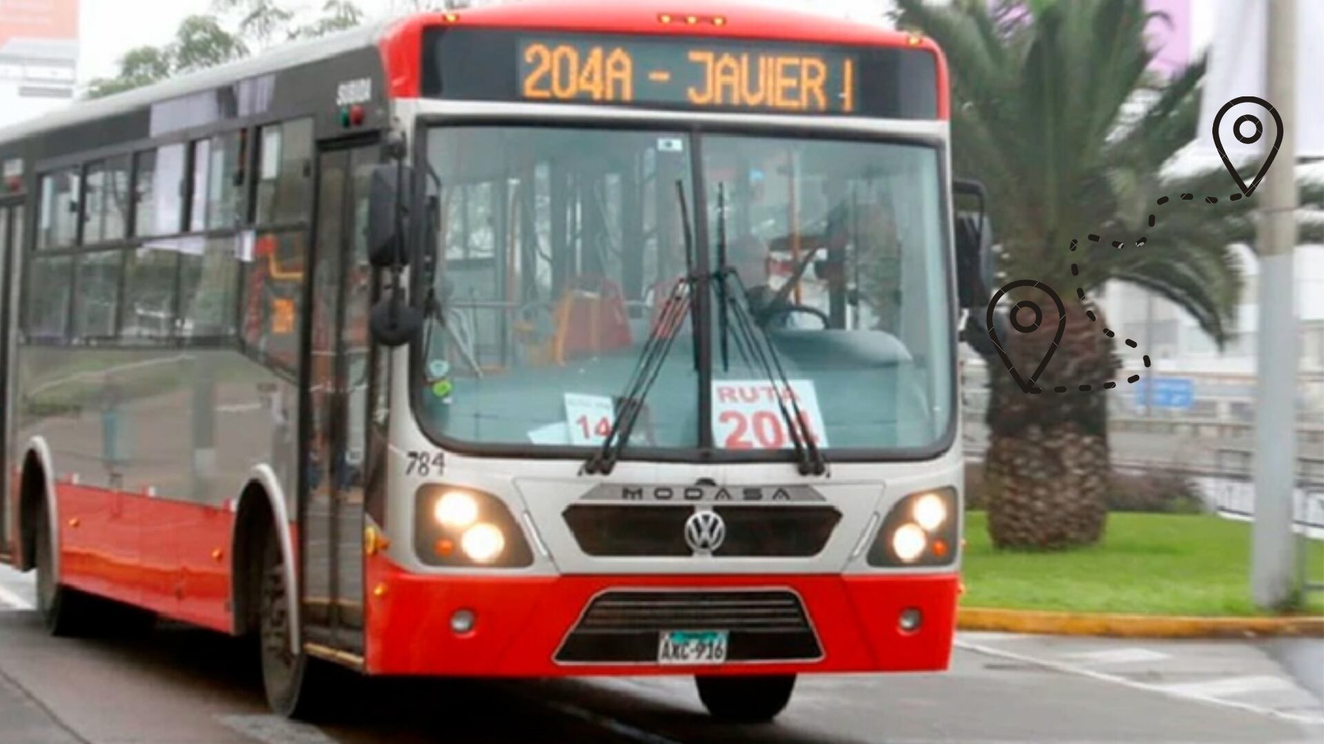ATU confirma ampliación del recorrido de la ruta 204 del Corredor Rojo. (Composición: Infobae)