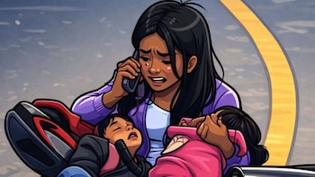 Luto en el asfalto guatemalteco: Una madre llora la pérdida de sus dos hijos tras fatal choque contra un camión