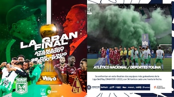 Deportes Tolima y Atlético Nacional