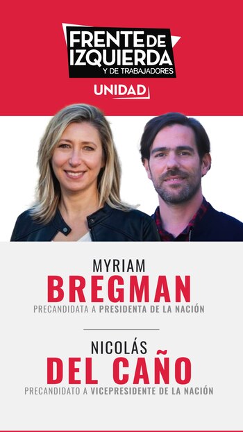Myriam Bregman y Nicolás del