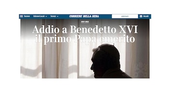 Portada diarios muerte Benedicto